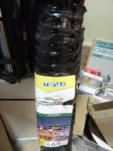 lot 316 image: NEW Roll Safety Snow Fence Black 4 x 50 ft.Retail $42