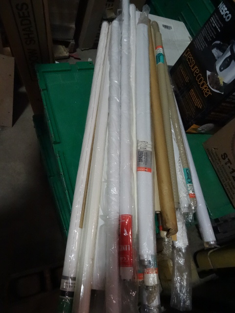 lot 352 image: NEW LARGE LOT Window Shades. Approx 26 pcs. Est retail $300 