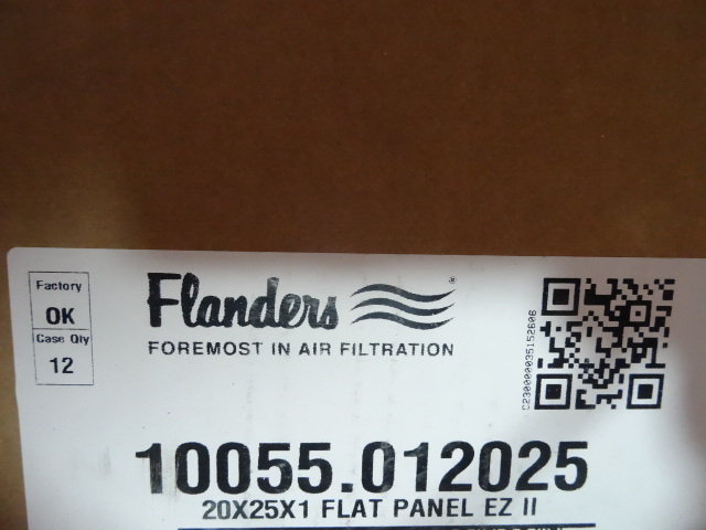 lot 7 image: NEW Qty 9 Furnace Filters Flanders 20x25x1 in