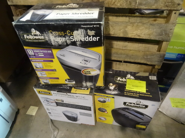 lot 14 image: NEW LOT Qty 3 Paper Shredders Store Returns Untested