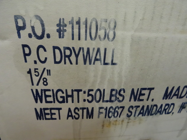 lot 54 image: NEW 50 lb Box 1-58 in Drywall Nails