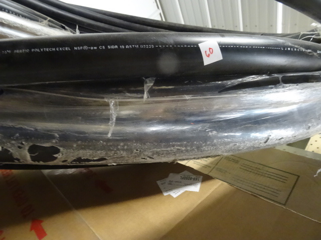 lot 60 image: NEW 100 ft roll 2 in Poly Tubing  Pipe NSF