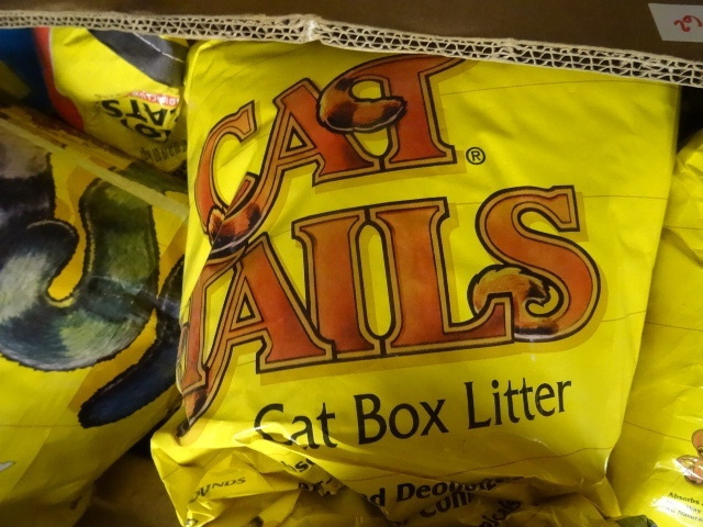 lot 62 image: NEW 2  Bags of Cat Tails Kitty Litter 2 bags approx 100 lbs total