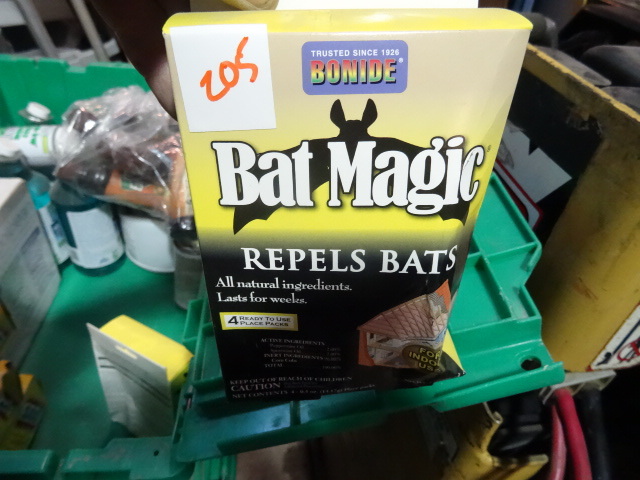 lot 205 image: NEW Qty 2 Boxes Bat Magic Bat Repellent 4 Ready to use packs per box