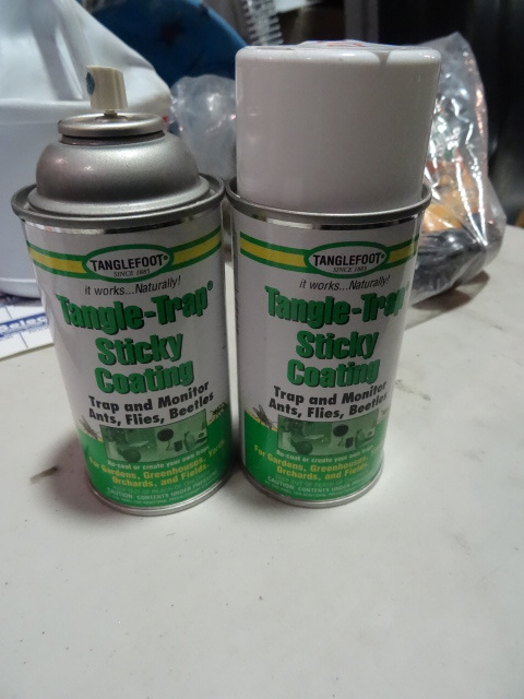 lot 212 image: NEW Qty 2 Cans Tangle-Trap Sticky Coating to trap and monitor ants flies and beetles