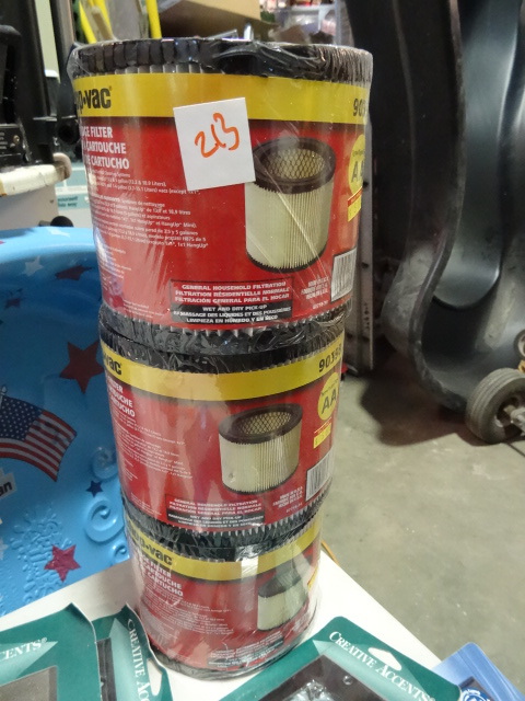 lot 213 image: NEW LOT Qty 3 ShopVac Filters Type AA Number 90398
