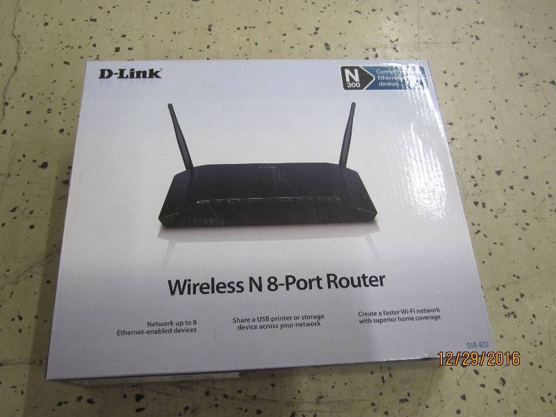 lot 6 image: Wireless N-8 port router in box tes...