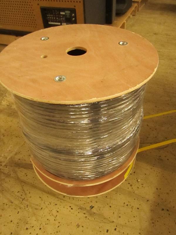 lot 112 image: huge roll of optical cable new...