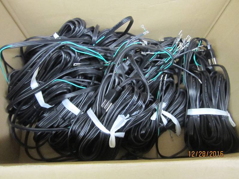 Box of replacement electrical cords...