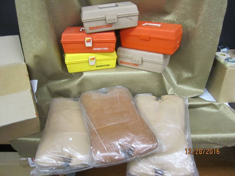 Adventurer tackle boxes and seat cu...