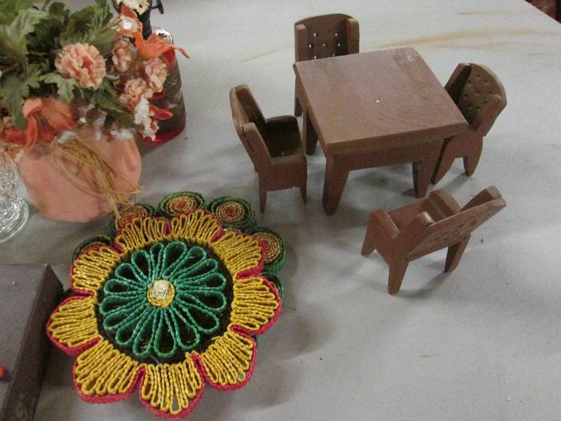 Doll Dining Set, Fondue Set, Scrabb...