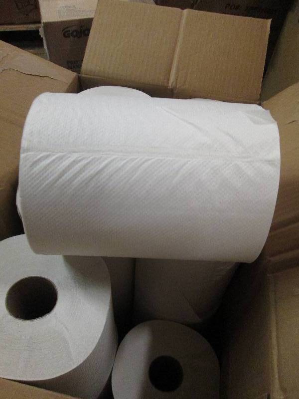 1 case of 8x425 foot white paper t...