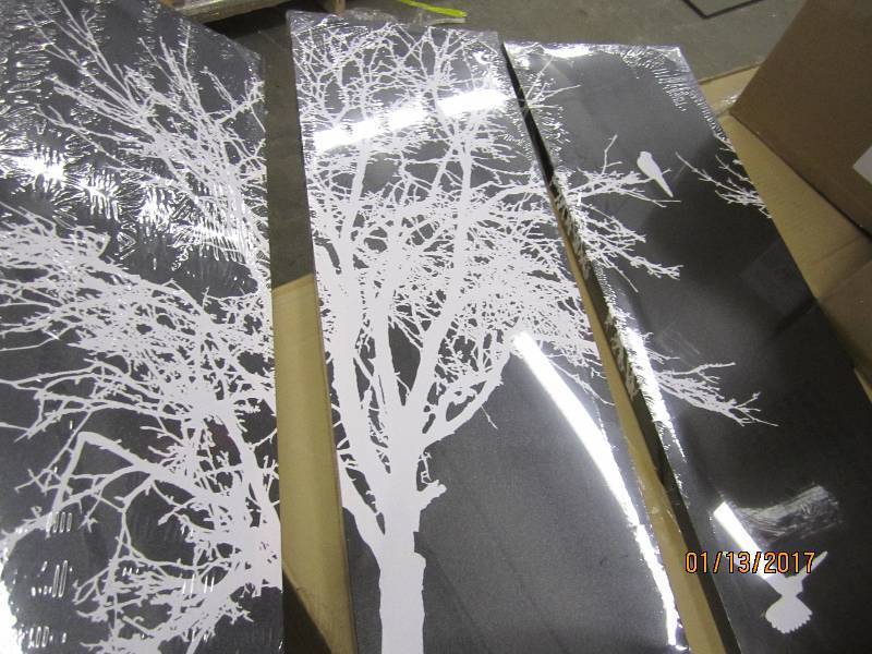 Set of 3 Black & White Tree Prints ...