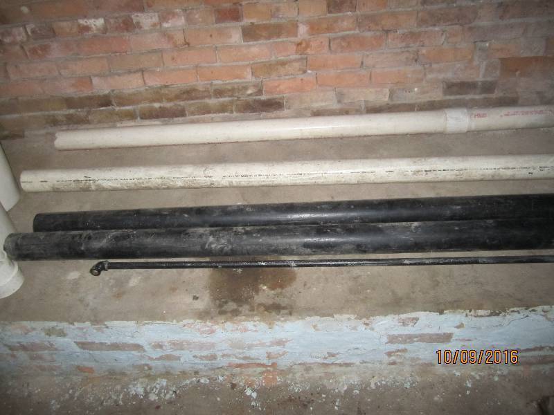 Lot of plastic and metal pipe...