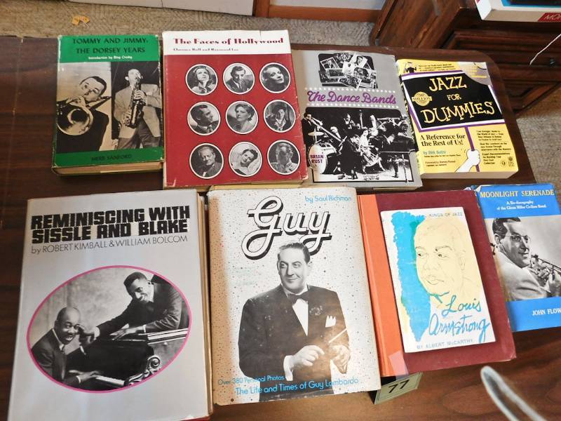 lot 77 image: vintage books on Jazz
