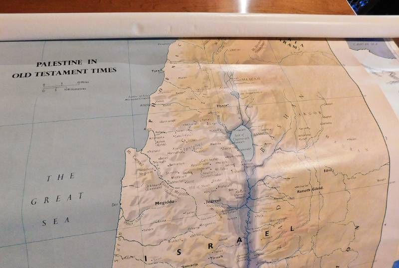 lot 42 image: vintage religious studies maps