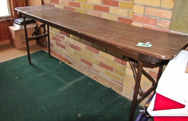 lot 94 image: 6 narrow banquet table