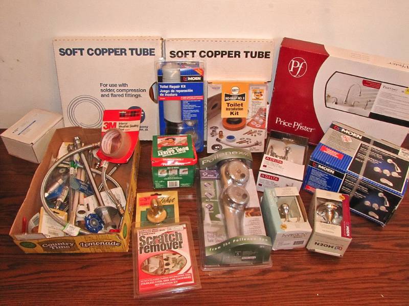 lot 106 image: large lot of pumbling supplies