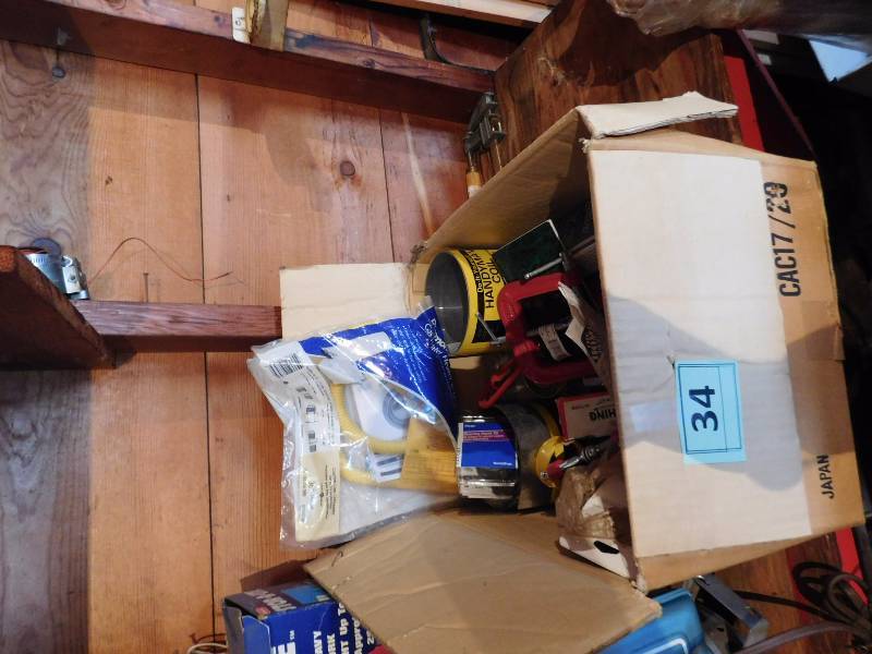 lot 34 image: lot of fasteners and hardware items