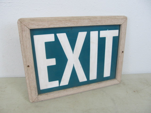 Vintage Exit Sign