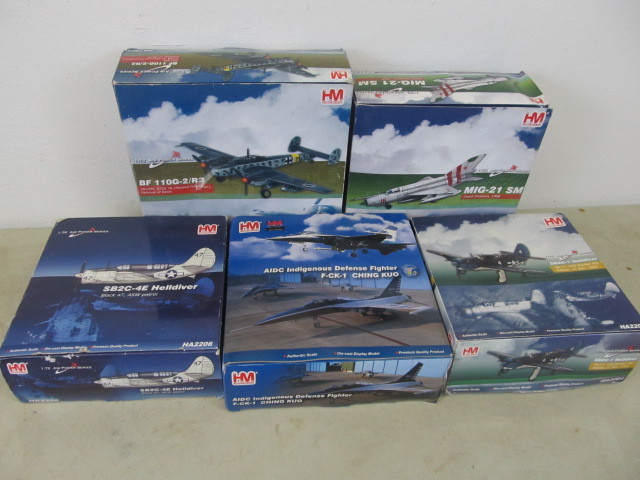 5 Hobby Master 172 Scale Fighter Planes