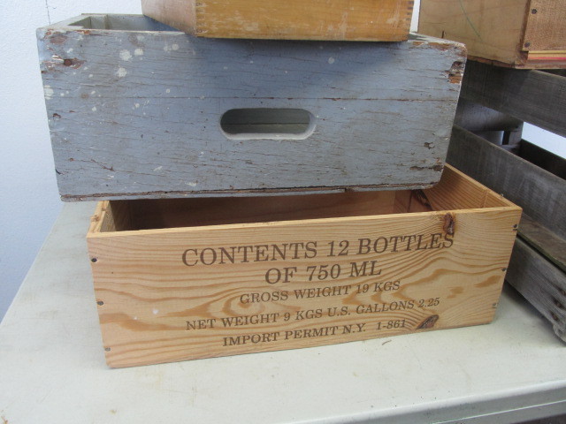 Vintage Wood Boxes & Crates