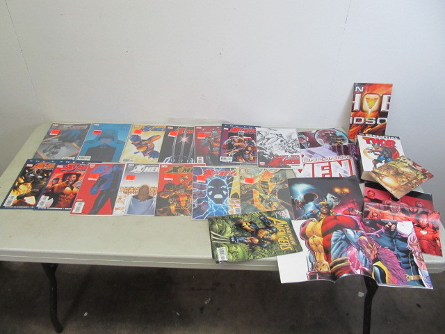 Lot of X-Men Comic Books Posters etc