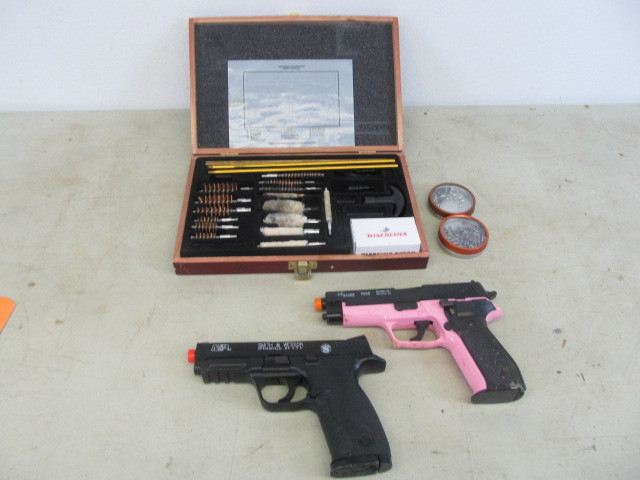 2 Pellet Handguns wCleaning Kit