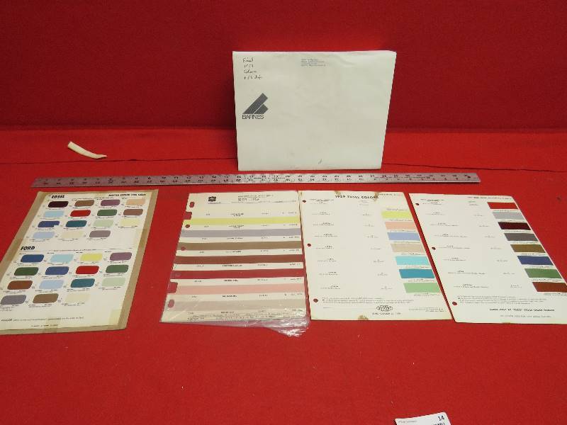 Vintage Color Charts
