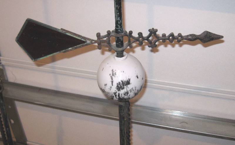 lot 021 image: (2) Antique Lightning Rods