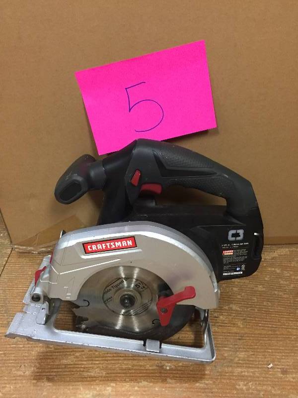 lot 5 image: 19.2 Volt Craftsman 5-12 Circular Saw 5411.3 in working conditions