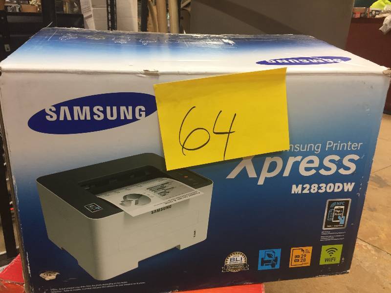 lot 64 image: Samsung SL-M2830DW Xpress Mono Laser Printer open box