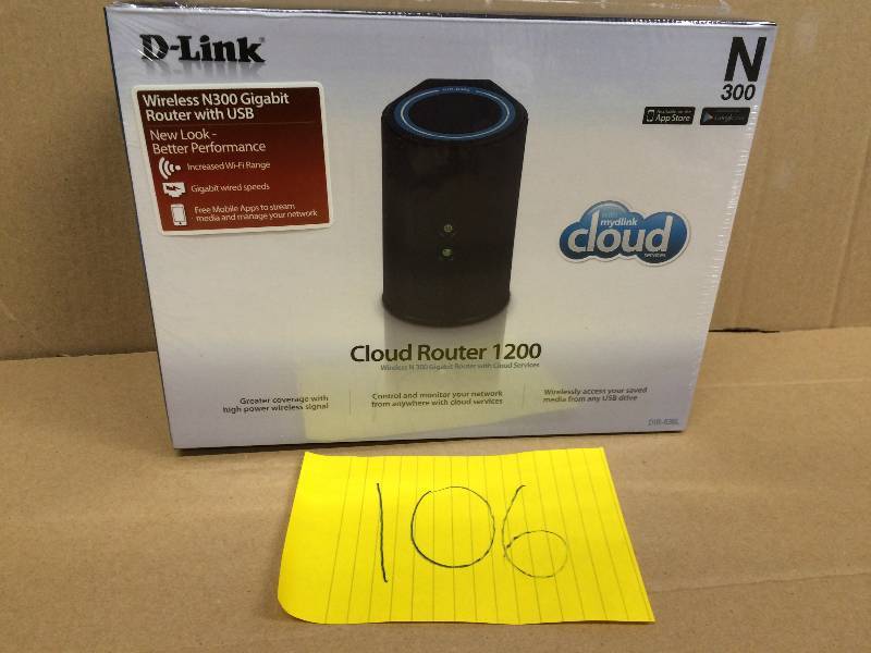 lot 106 image: D-Link Dir-636l 300Mbps Wireless Cloud Router New