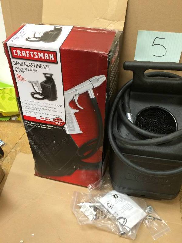 lot 5 image: Craftsman Sand Blasting Kit missing o ring
