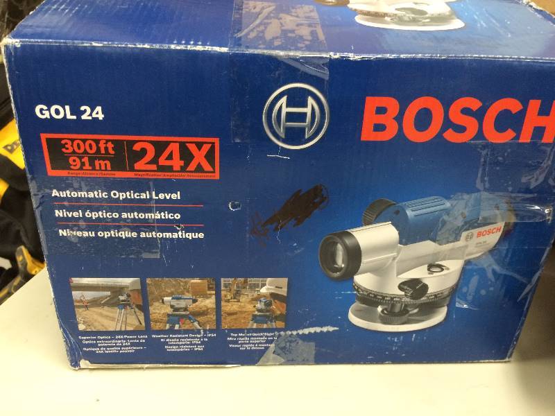 lot 18 image: Bosch Levels 300 ft. Automatic Optical Level Gol 24 Never used
