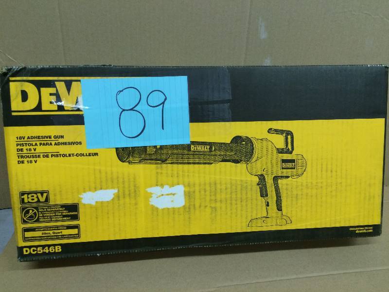 lot 89 image: Dewalt DC5468 18V Adhesive Gun Tool Only Never Used