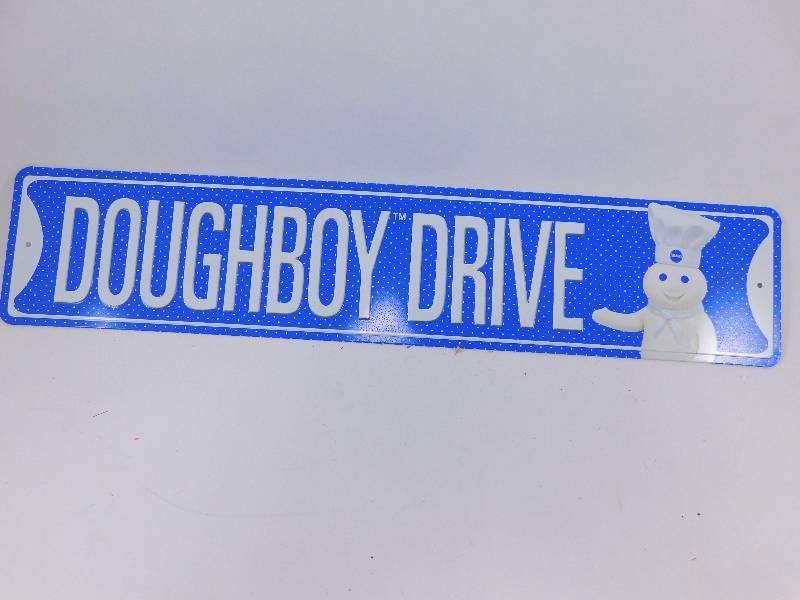Pillsbury Doughboy Metal Road Sign | Random Item Auction # 18 