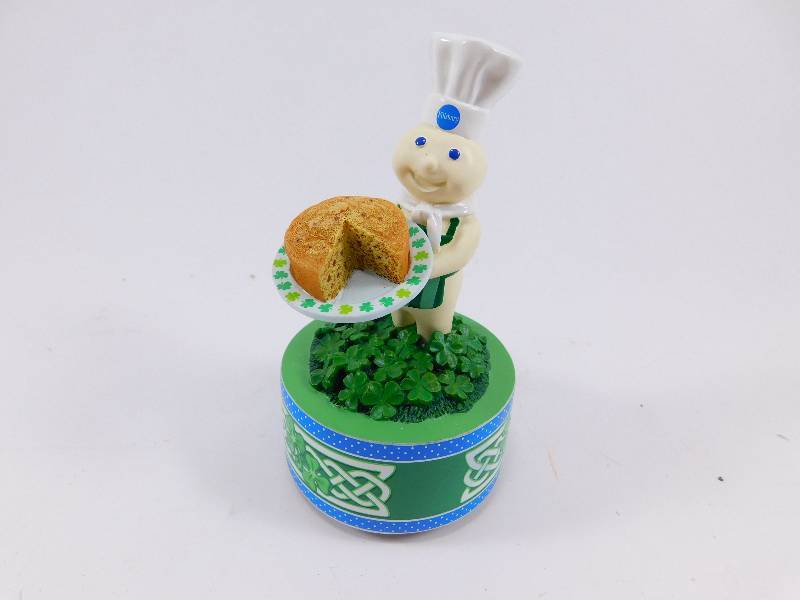 lot 61 image: Pillsbury Doughboy Music Box Figurine