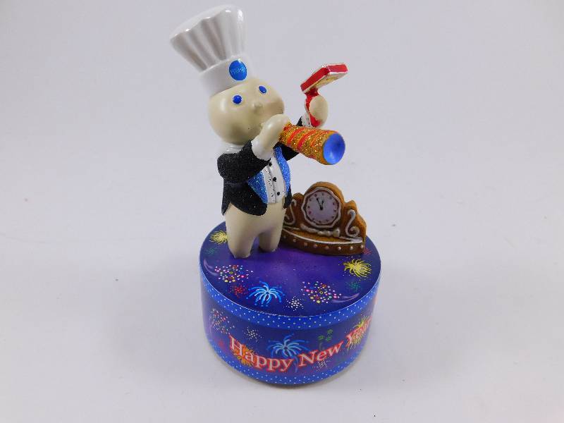 lot 63 image: Pillsbury Doughboy Music Box Figurine