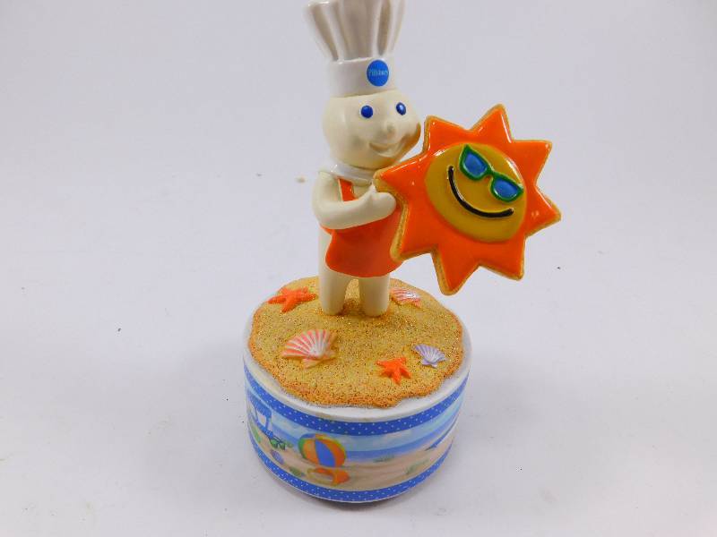 lot 65 image: Pillsbury Doughboy Music Box Figurine