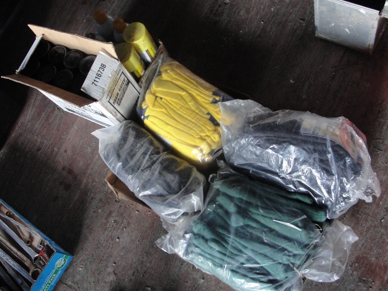 lot 6 image: Gloves  Liquid Wrench  Case of Grease