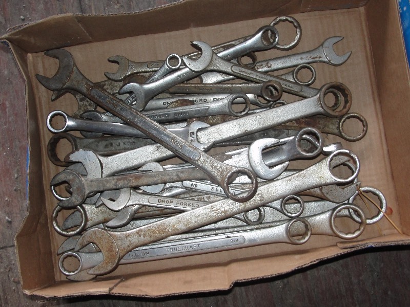 lot 14 image: Open End Wrenches, Tape Measure