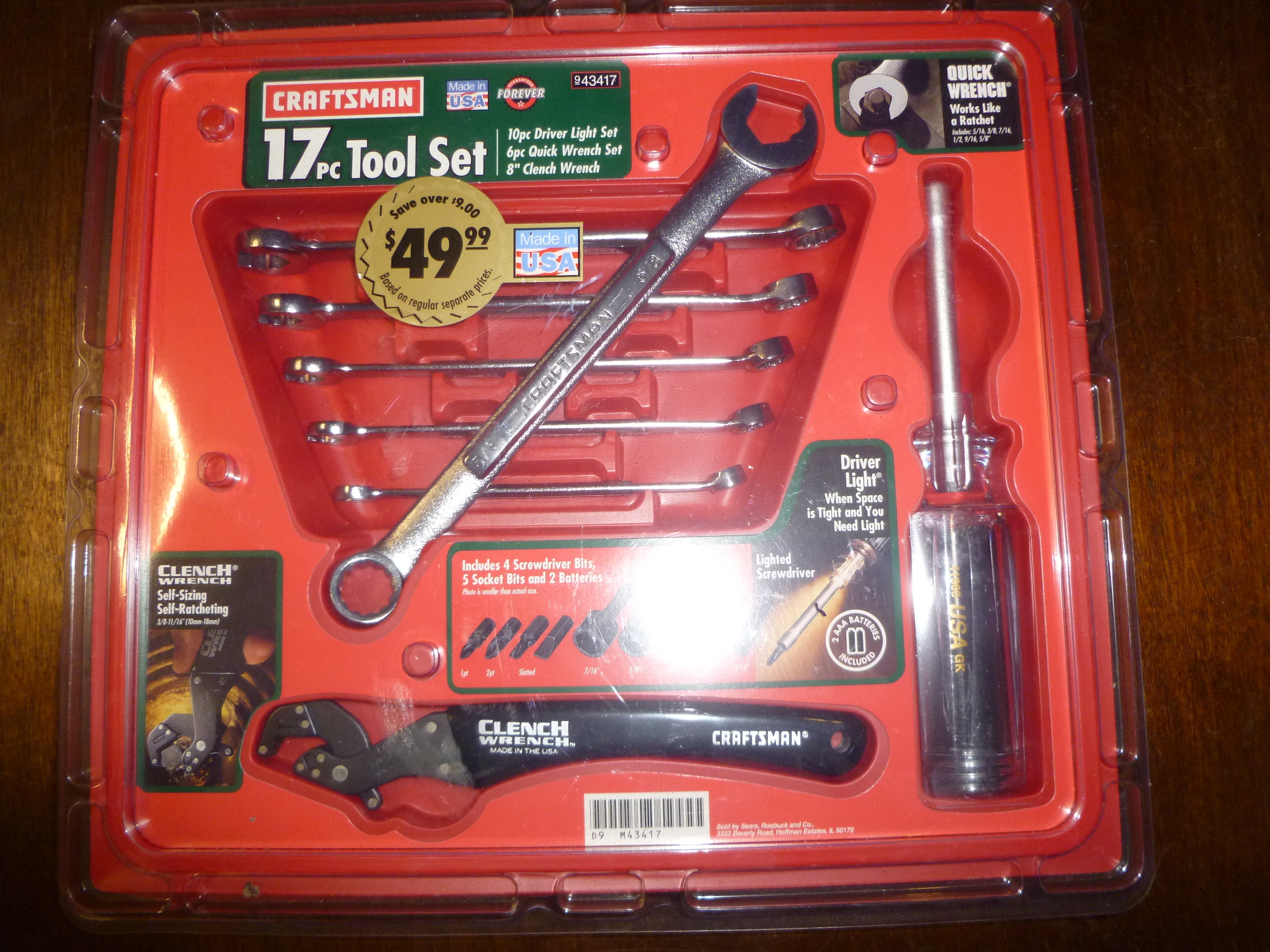 NEW Craftsman 17 Pc Tool Set