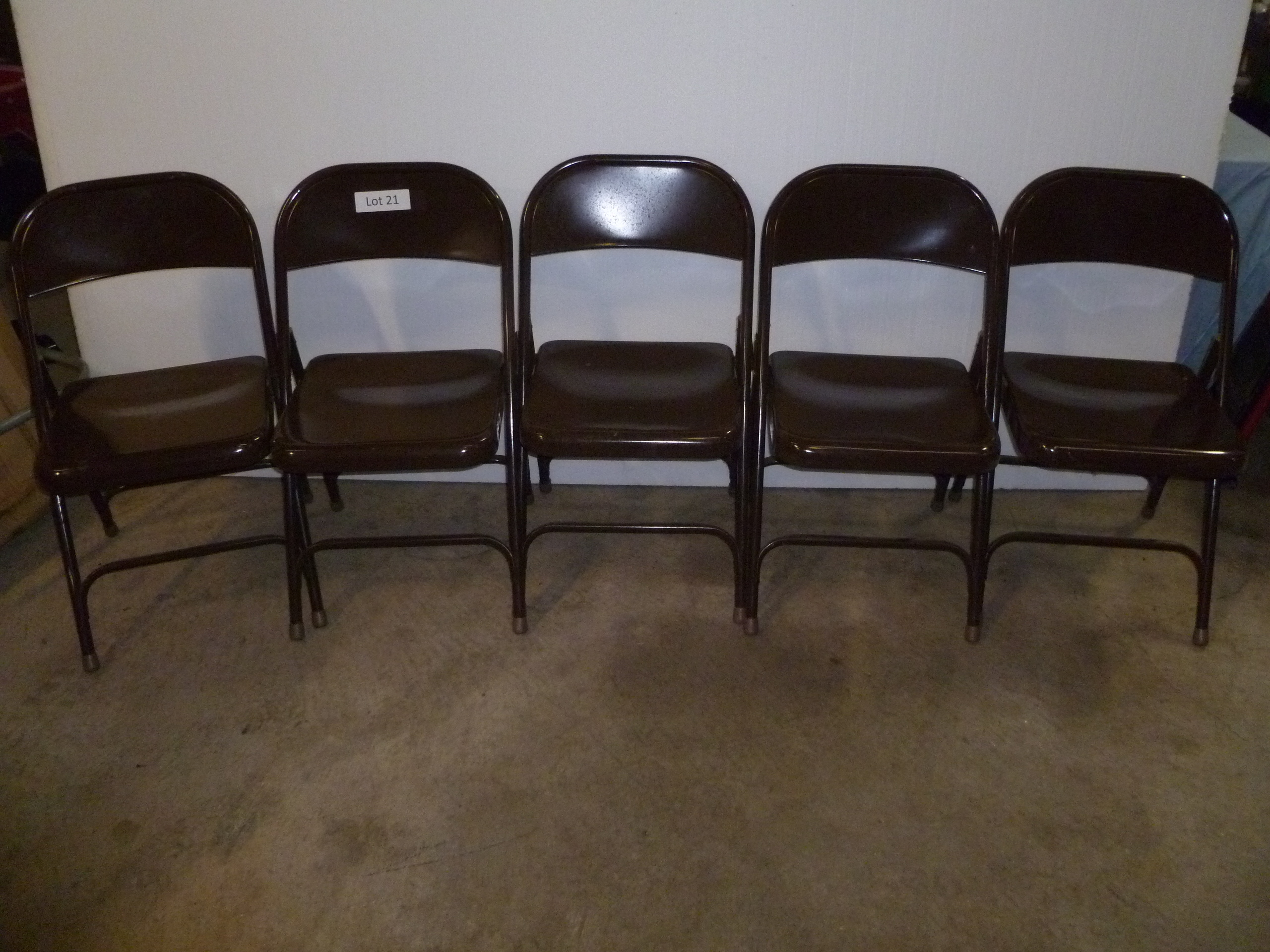 5 Metal Folding Chairs
