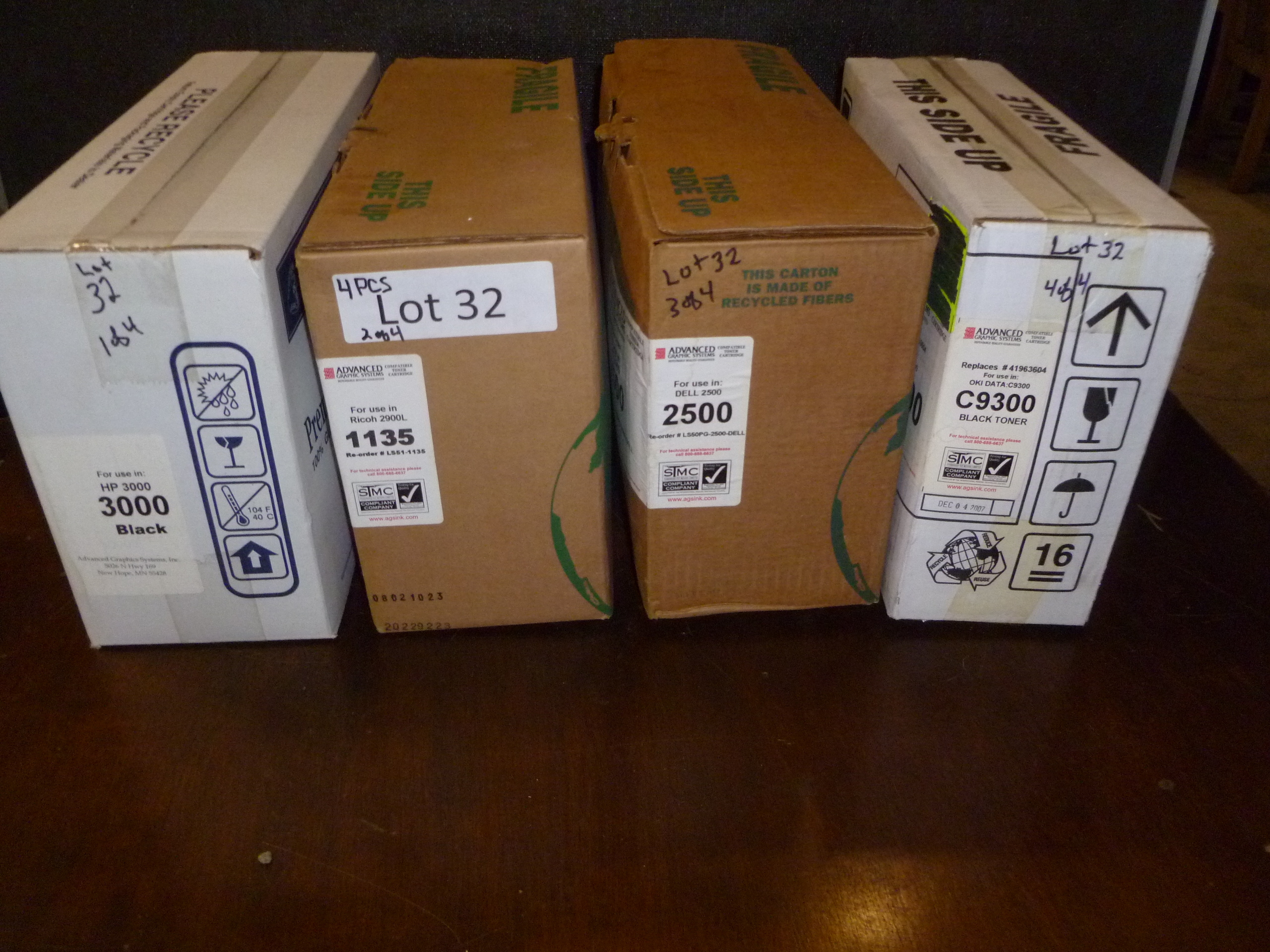 3 Pcs Toner Cartridges
