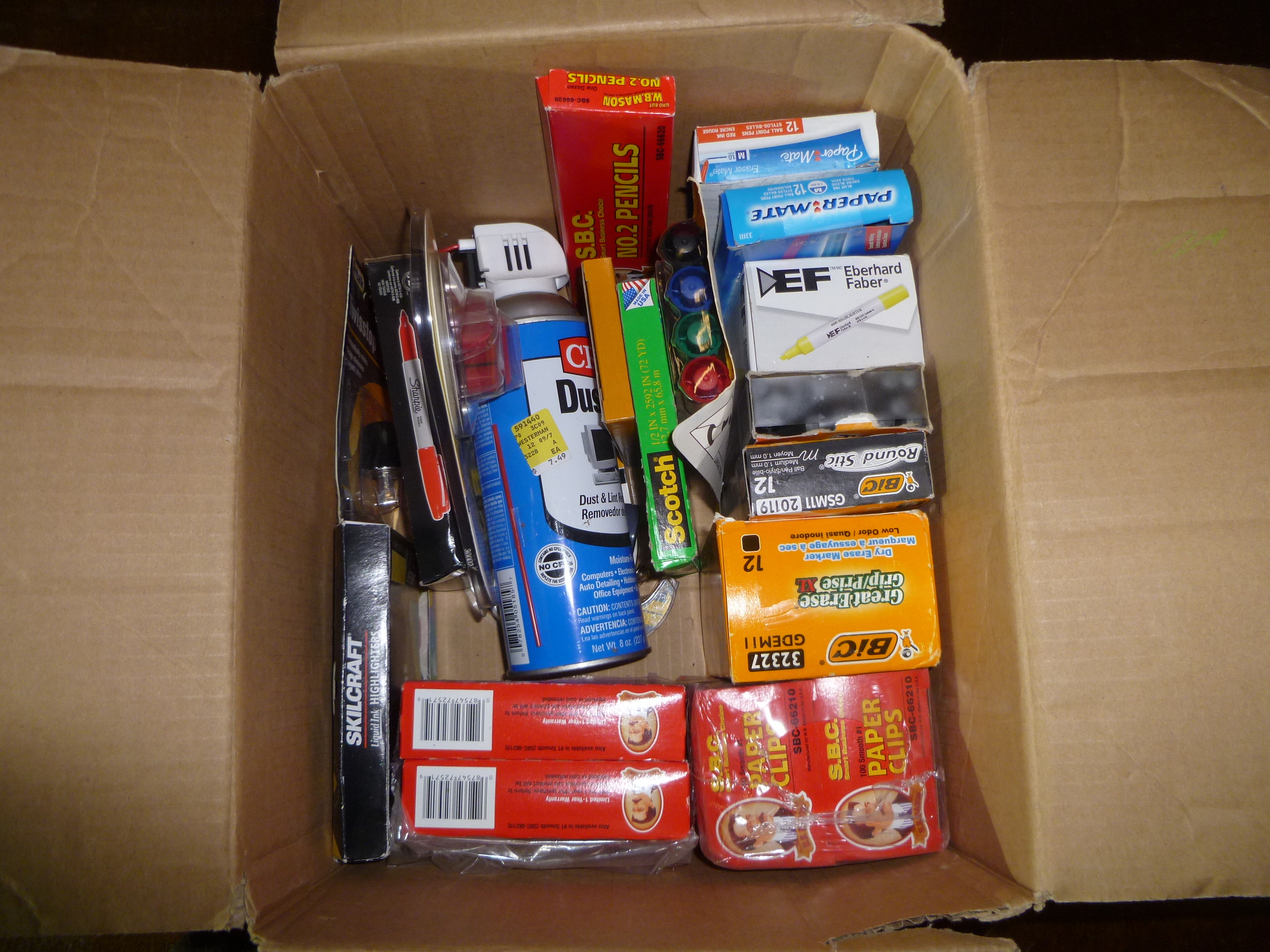 Box of Office Supplies