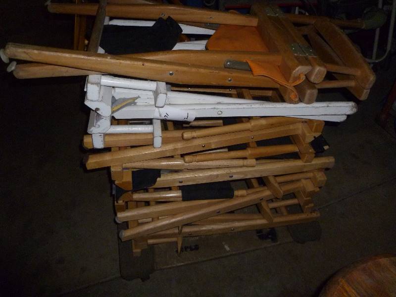 Stack of Director chairs