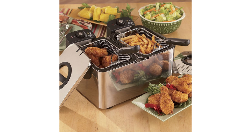 lot 25 image: Ginnys Brand Double Deep Fryer ope...