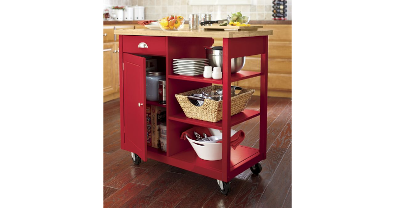 lot 42 image: Kitchen Cart open box Retail $249.9...