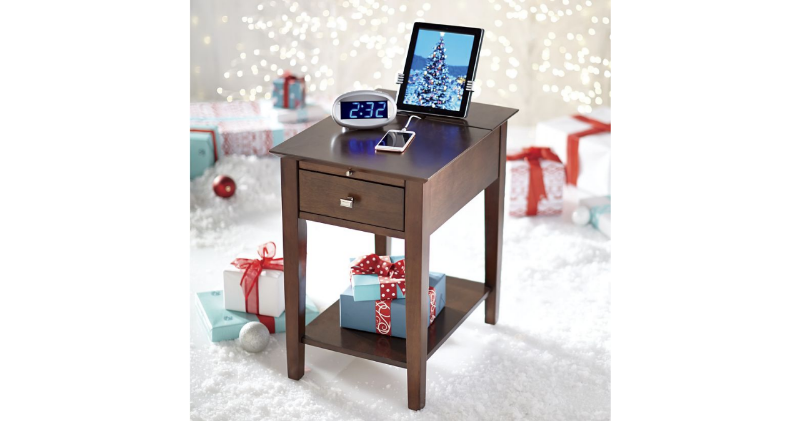 lot 95 image: Charging Station End Table open box...